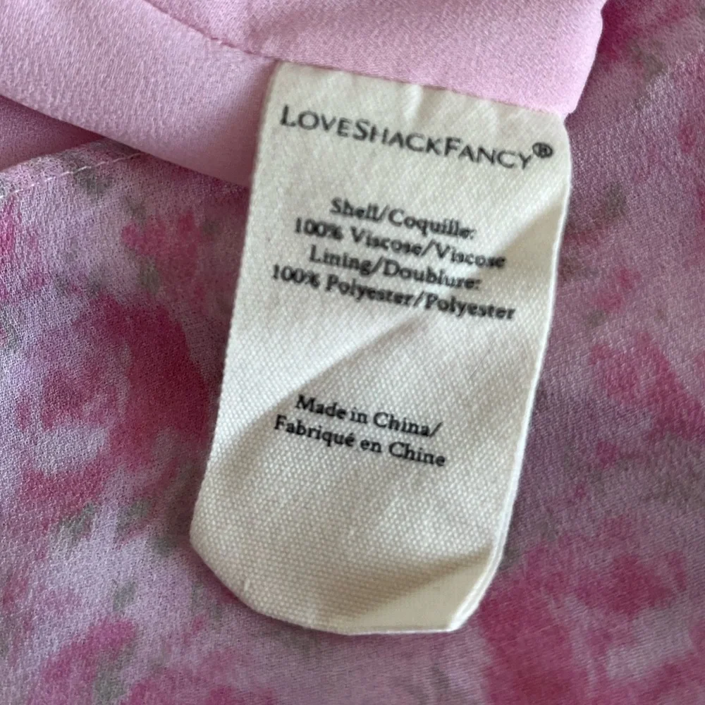 LoveShackFancy Posh Mini Dress Rose Patch - 6/8 - Picture 6 of 7